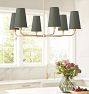 Ansel 6-Light Chandelier, 34" Width Metal Shades