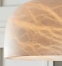 Dekum 11" Pendant, Alabaster Shade