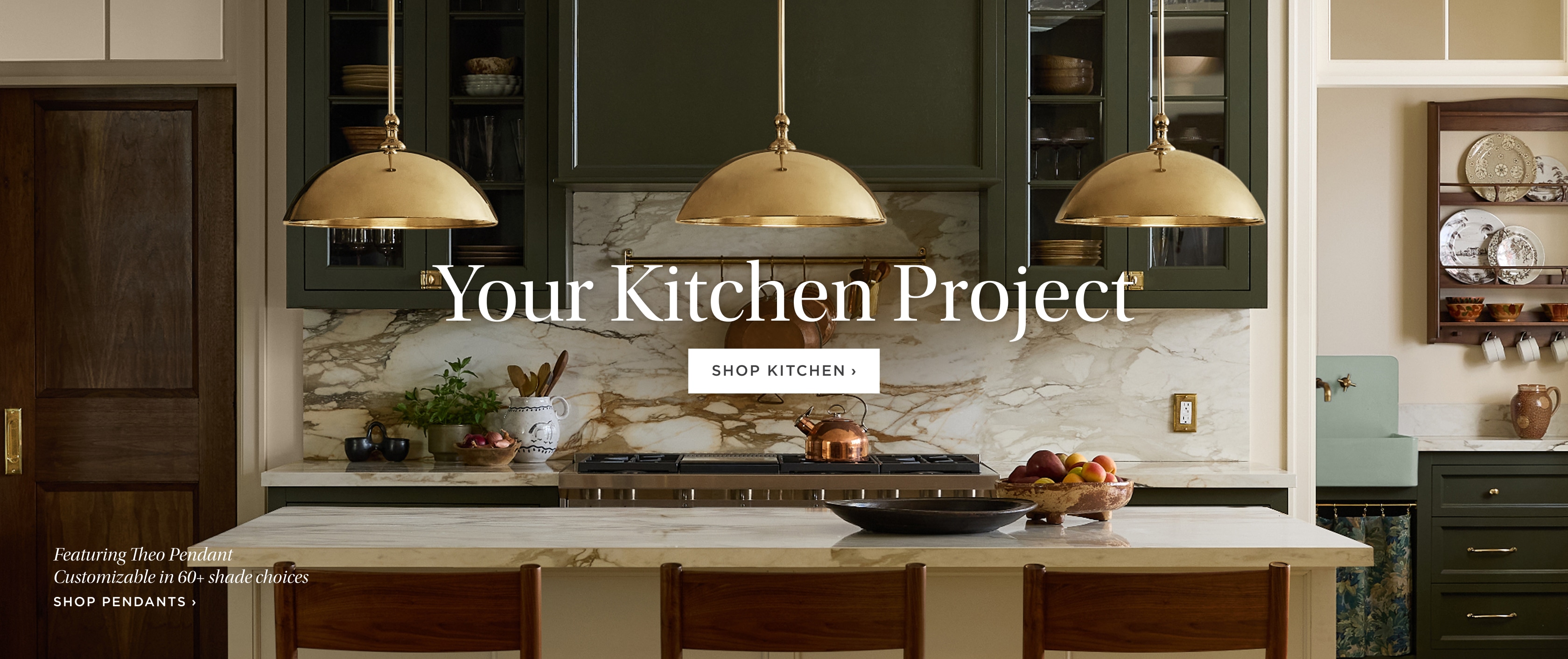 Your Kitchen Project – feat. Theo Pendant available in 60+ shade choices