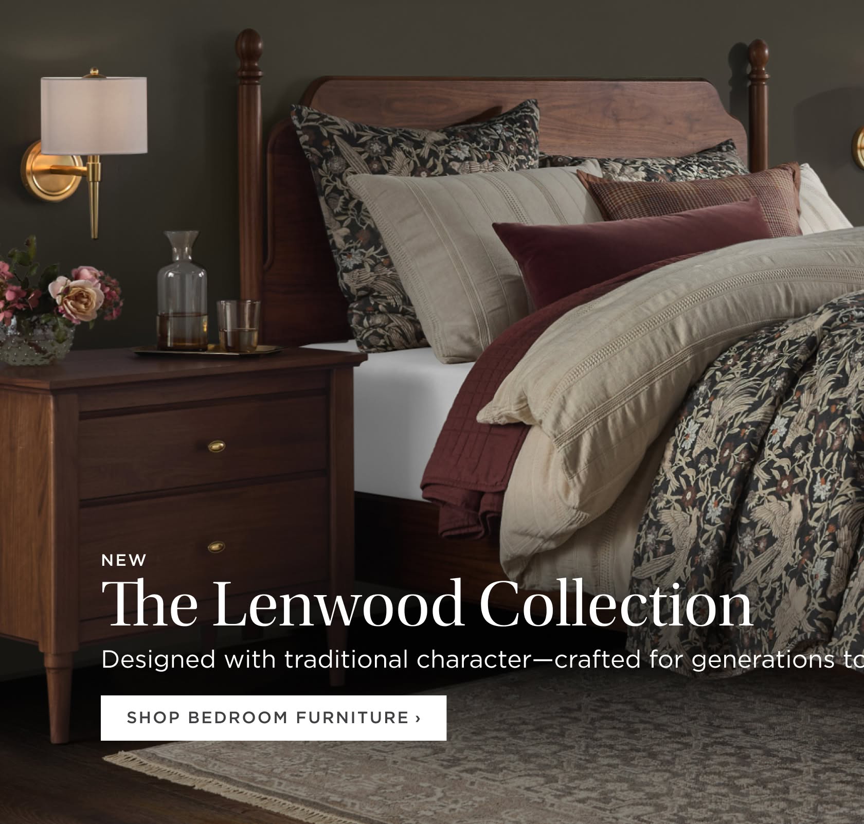 The Lenwood Collection. Designed with traditional character--crafted for generations to come. Shop Bedroom Furniture