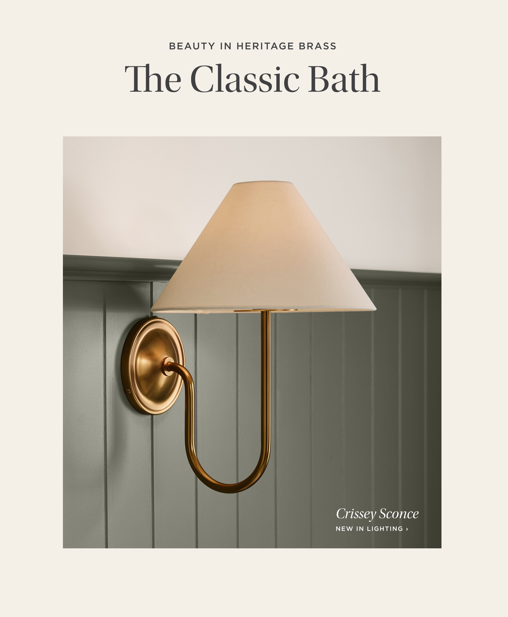 Beauty In Heritage Brass: The Classic Bath