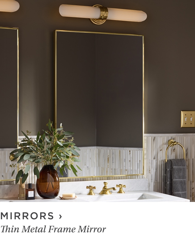 Shop Mirrors. Thin Metal Frame Mirror.