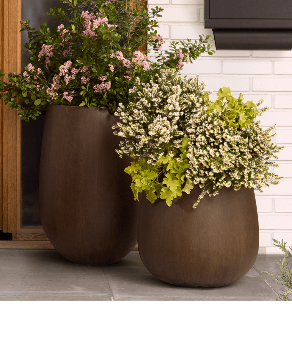 Planters. Bestselling Napa Ficonstone Planters.
