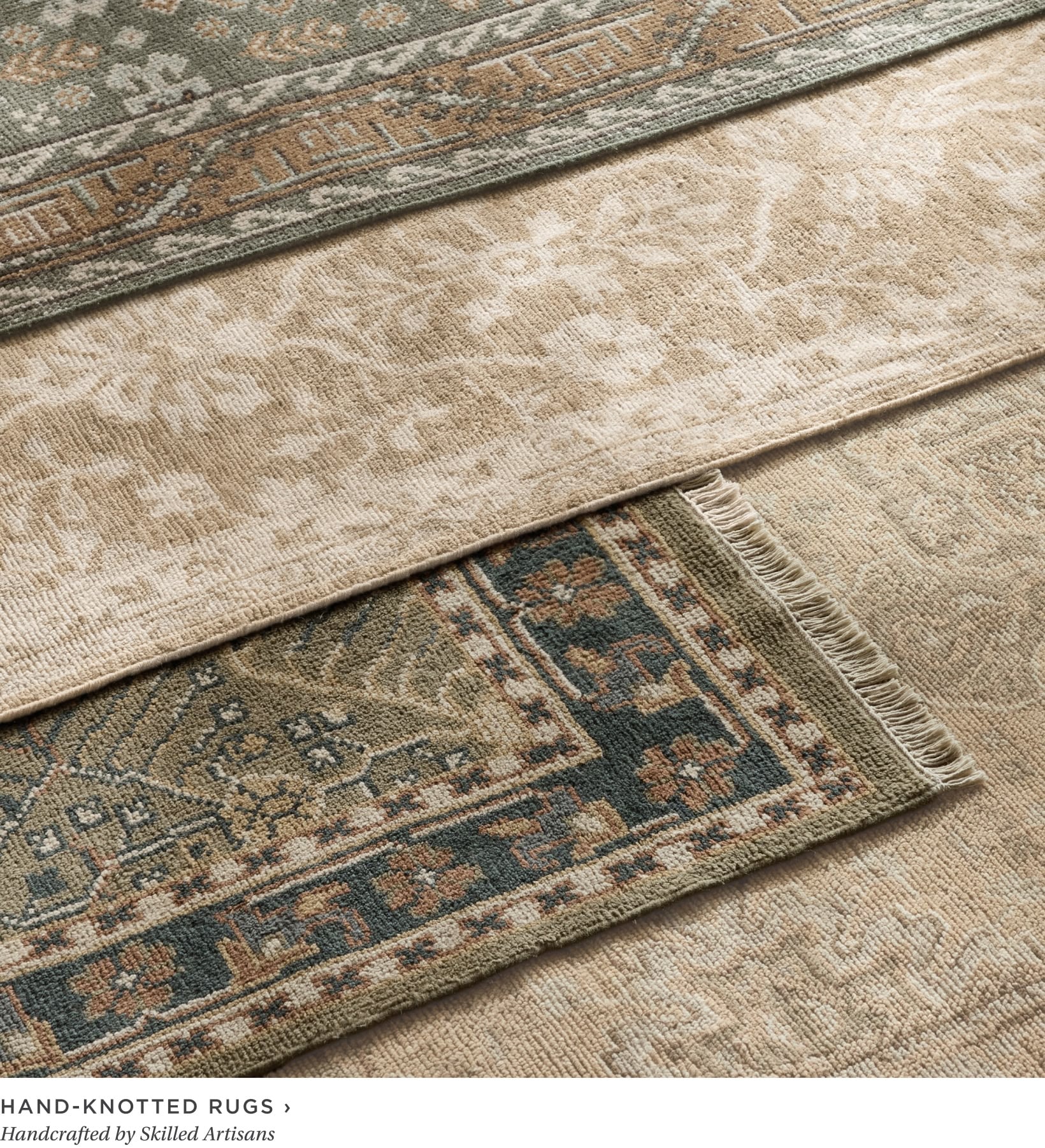 Hand-Knotted Rugs. Handcrafted by Skilled Artisans.
