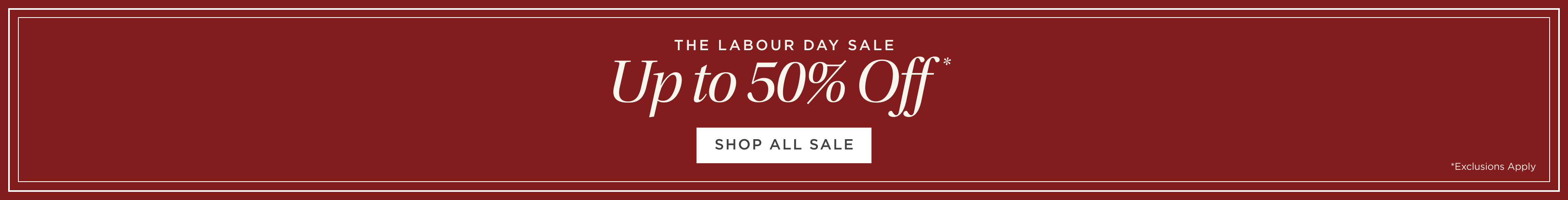 Labour Day Sale