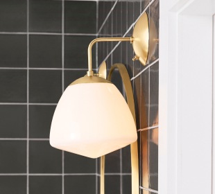 Oswego 9" Opal Dome Wall Sconce