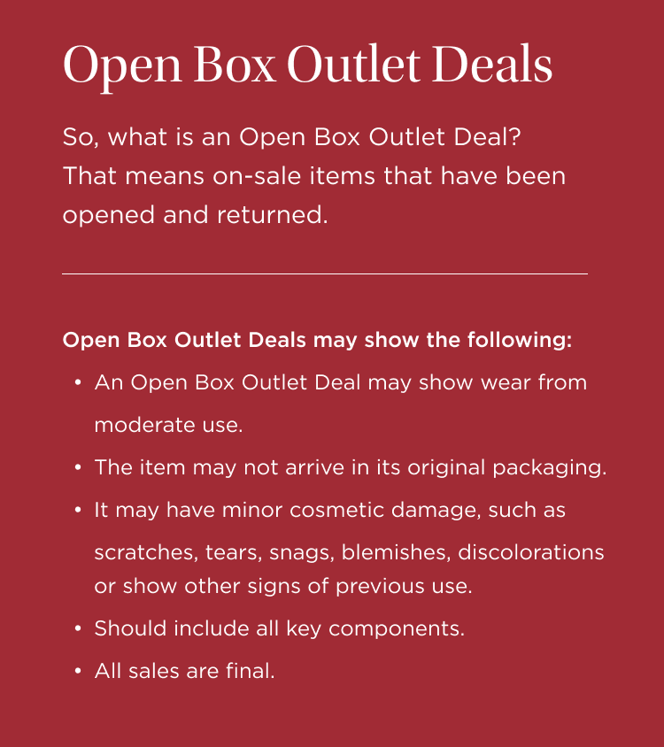 Open Box Deals