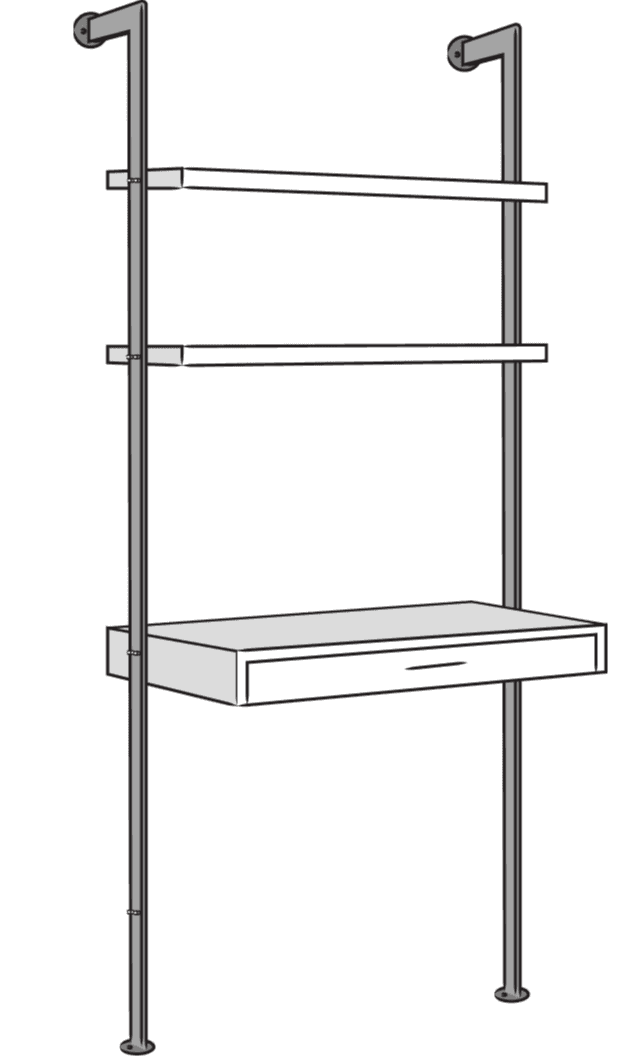 Holgate Triple Modular Shelving Set with 72