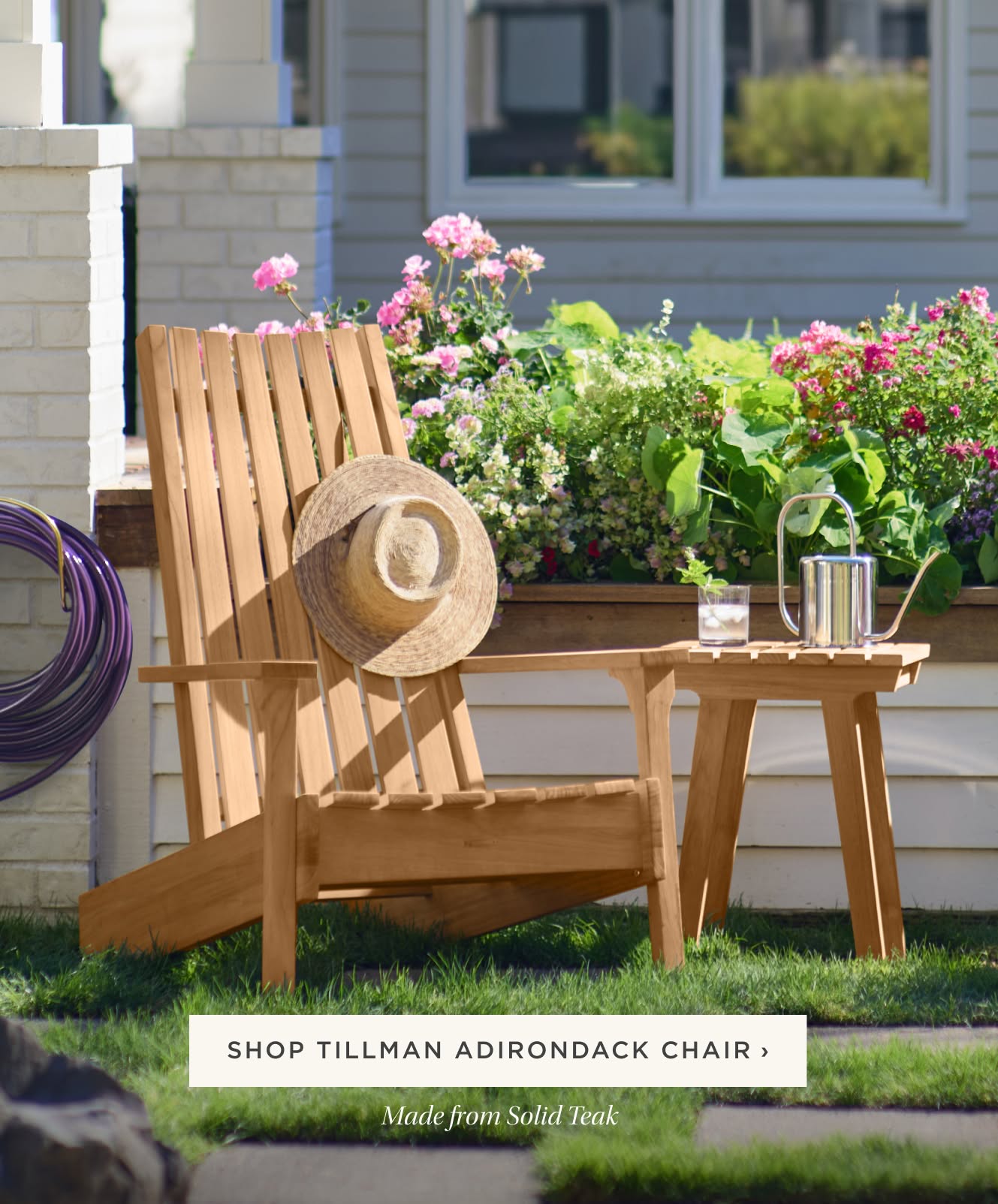 Shop Tillman Adirondack Chair. Made from solid teak. Shop Tillman Adirondack Chair. Made from solid teak.