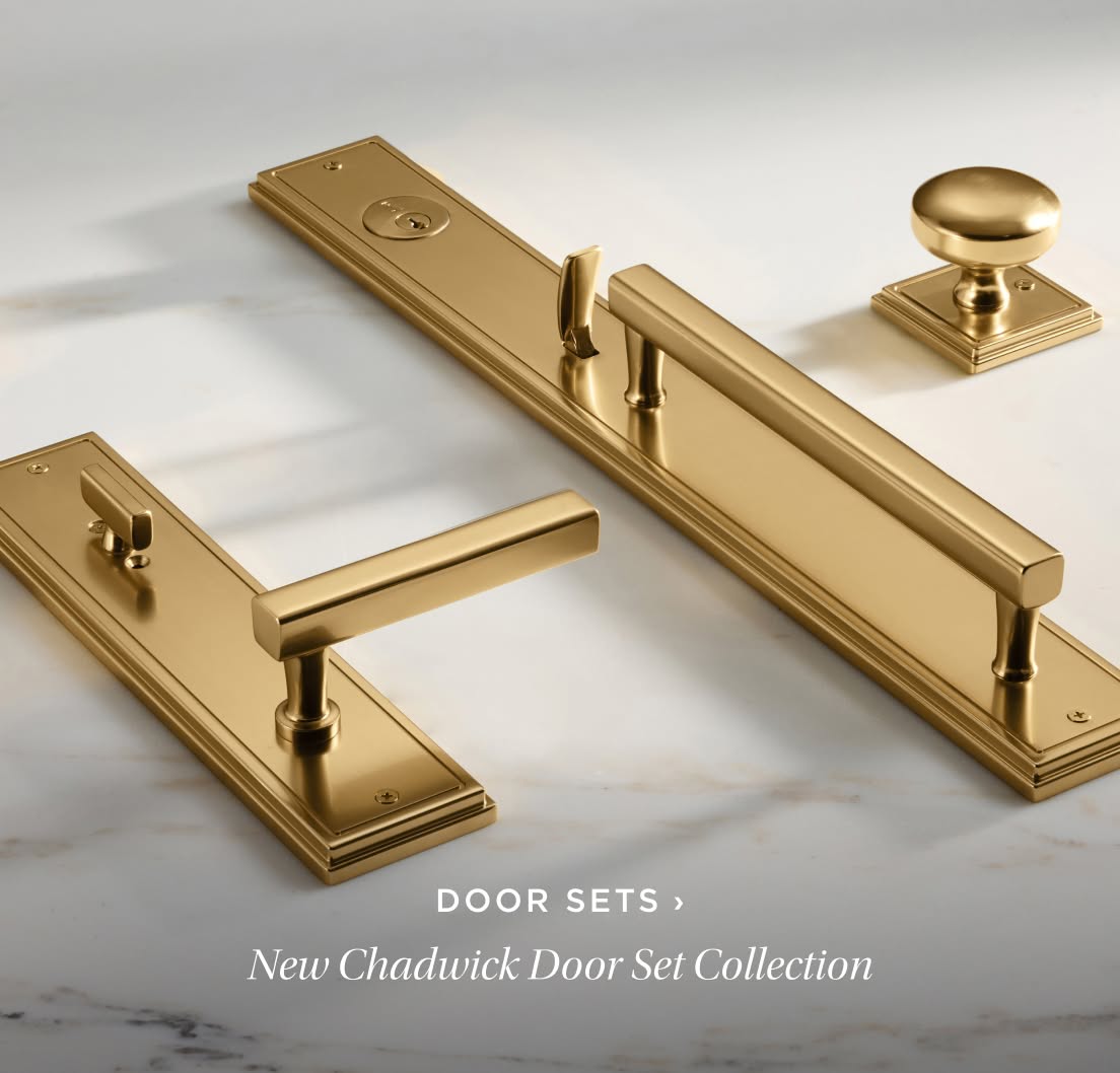 Door Hardware. New Chadwick Door Set Collection.