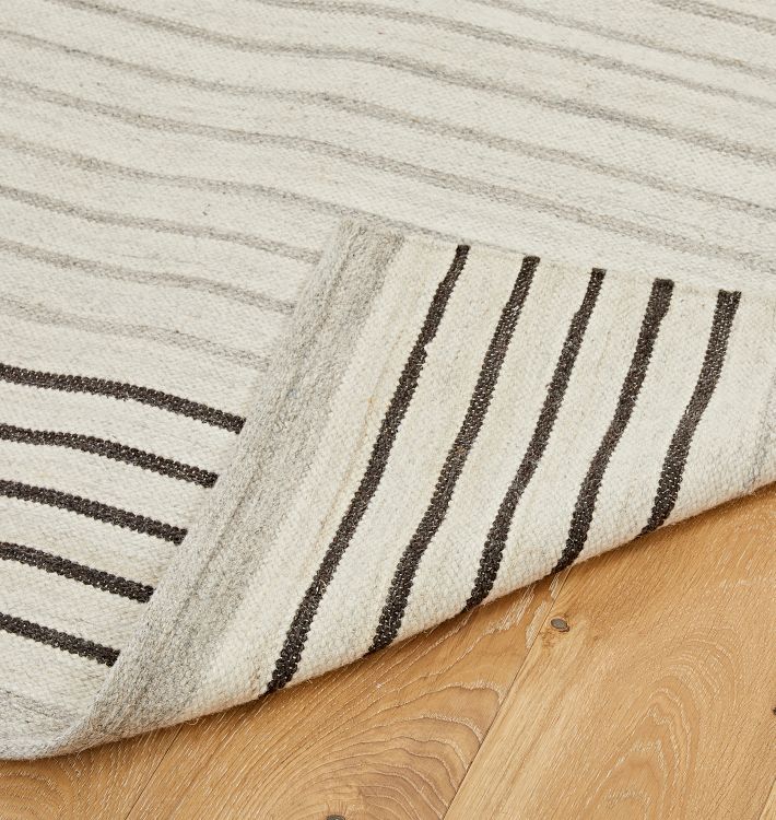 Striped Dhurrie Flatweave Rug Rejuvenation