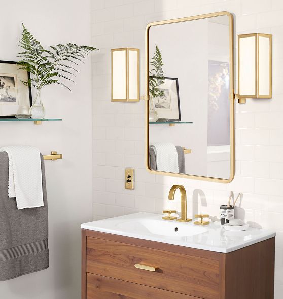 Yaquina Rounded Rectangle Pivot Mirror Rejuvenation