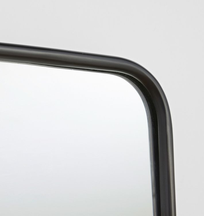 Double Vanity Rounded Rectangle Metal Framed Mirror Rejuvenation