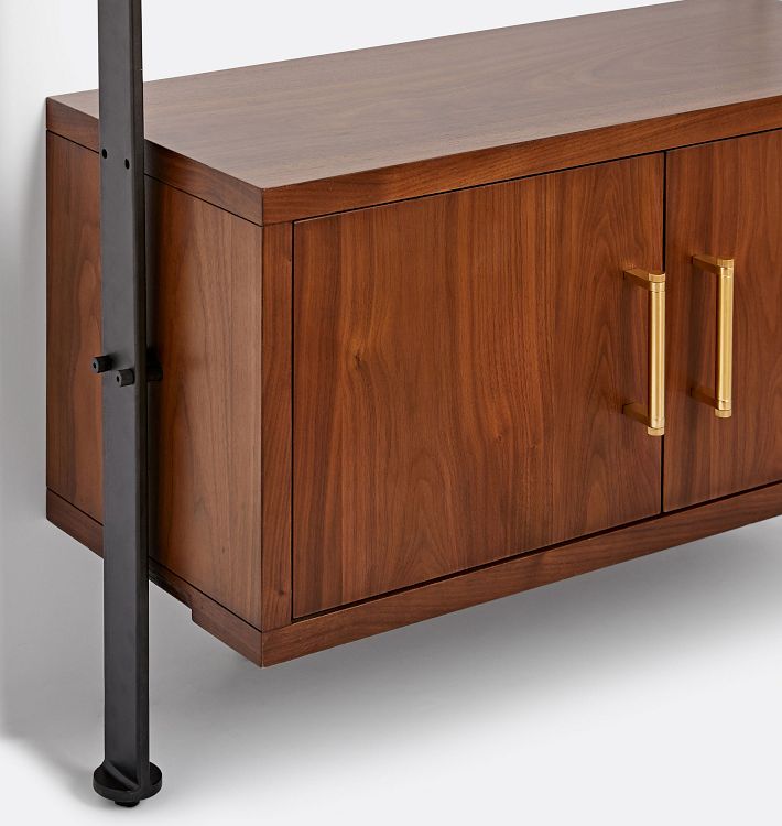 Holgate Modular Shelving Unit with Storage & 72" Rails Rejuvenation