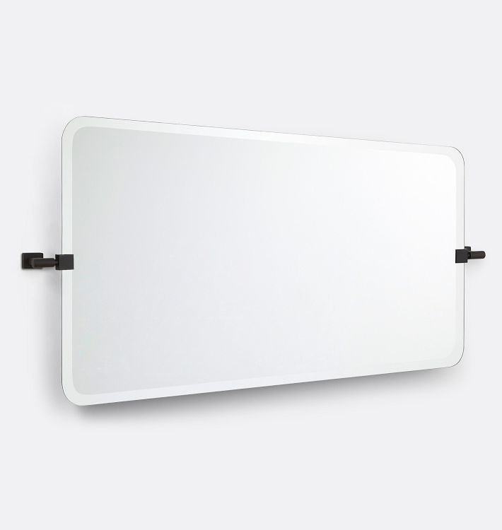 Allenglade Frameless Wide Rectangle Pivot Mirror Rejuvenation