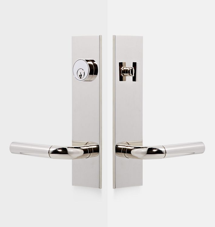 Tumalo Brass Lever Exterior Door Hardware Tube Latch Set Rejuvenation