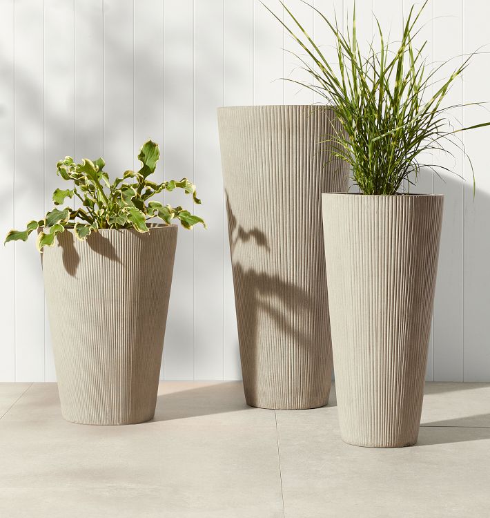 Modern Textured Cylinder Planter Rejuvenation