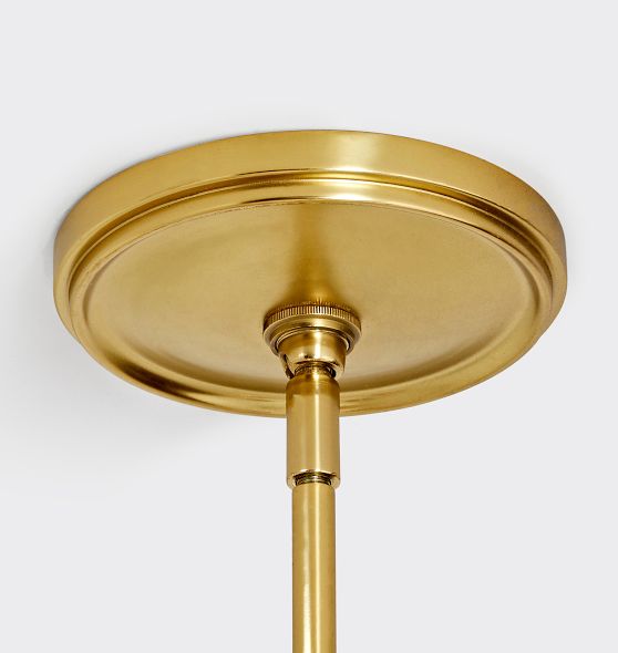 Berkshire 6Arm Chandelier with Linen Shades Rejuvenation