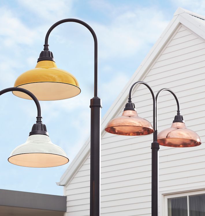 Carson Double Shepherd's Hook LED Post Light Rejuvenation