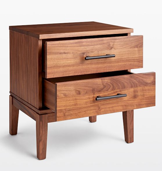 Hosford Walnut 2Drawer Nightstand Rejuvenation