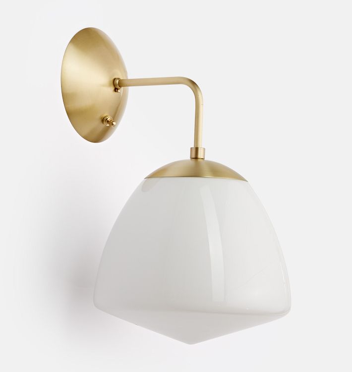 Oswego 9" Opal Dome Wall Sconce Rejuvenation