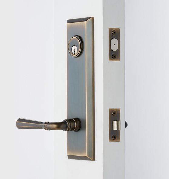 Putman Octagonal Lever / Lever Exterior Door Hardware Tube Latch Set