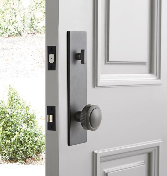 Rigdon Knob Exterior Door Hardware Tube Latch Set Rejuvenation