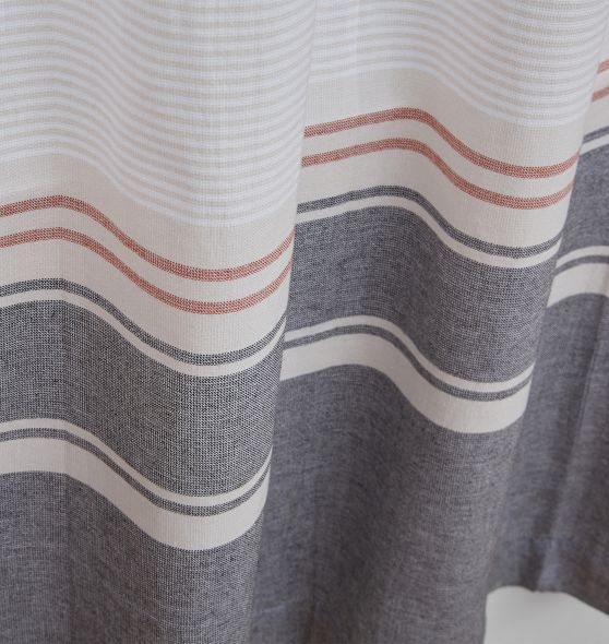Striped Organic Cotton Shower Curtain Rejuvenation