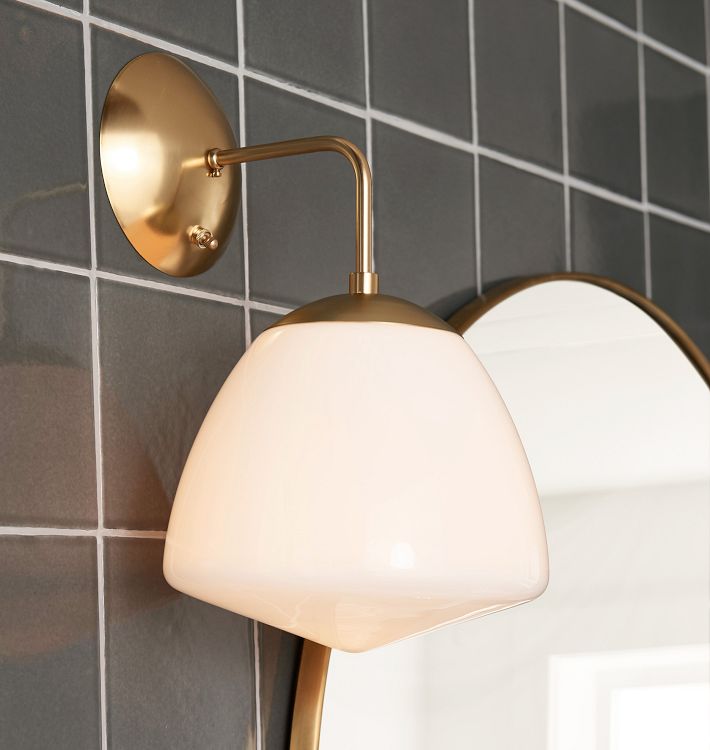 Oswego 9" Opal Dome Wall Sconce Rejuvenation