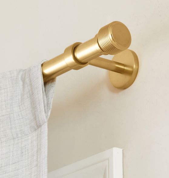 Paulson Adjustable Brass Drapery Rod Set Rejuvenation