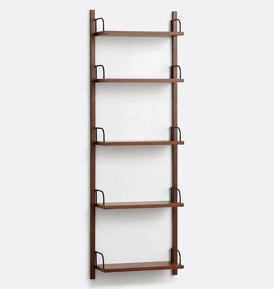 Hart Modular Walnut Shelving Unit Rejuvenation