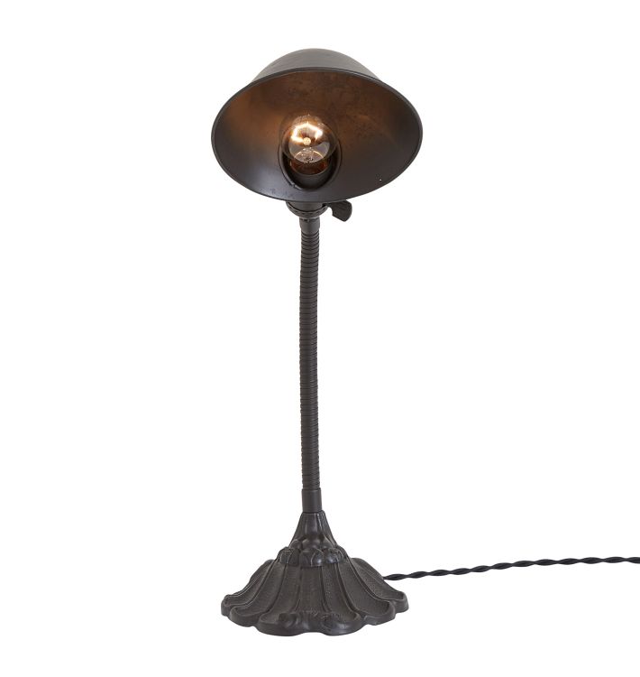 Cast Iron Gooseneck Desk Lamp by Faries Mfg. Co. Rejuvenation