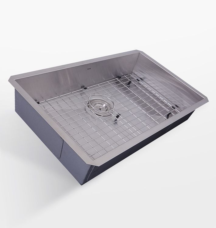 Holt Stainless Steel Single ADA Kitchen Sink, 30" x 18" x 5" Rejuvenation