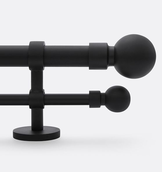 Double Adjustable Ball Drapery Rod Set Rejuvenation