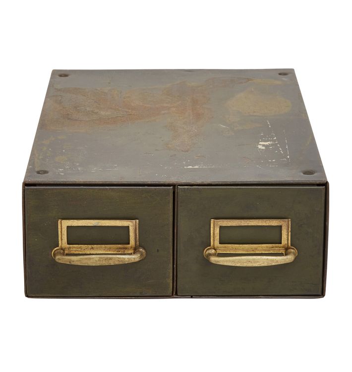 Steel Tabletop Storage Box Circa 1930S Rejuvenation