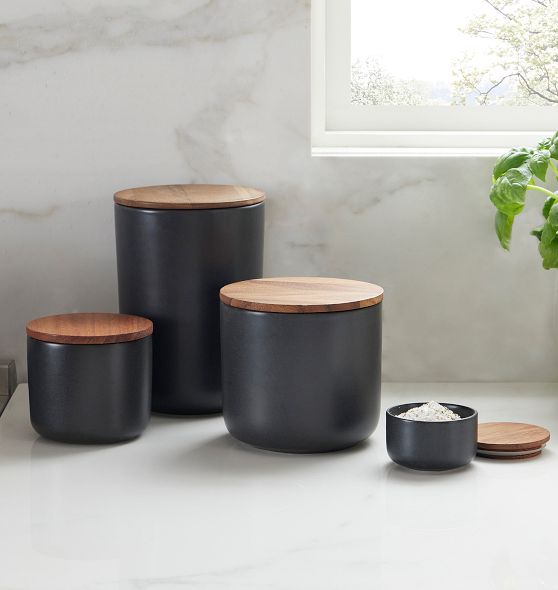 Canister with Wood Lid Rejuvenation