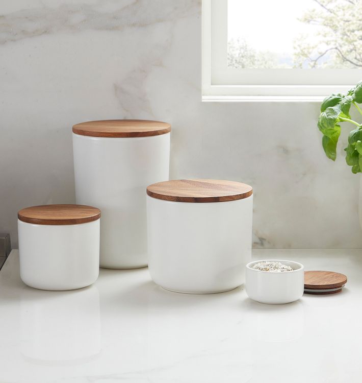 Canister with Wood Lid | Rejuvenation