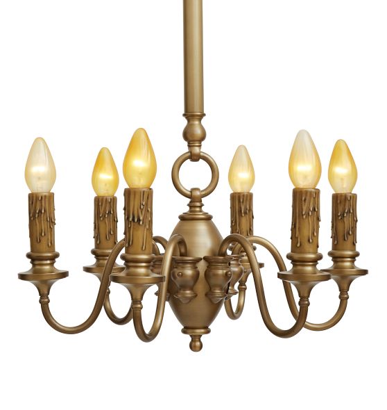 Five Light Colonial Revival Candle Chandelier Circa 1920 Rejuvenation