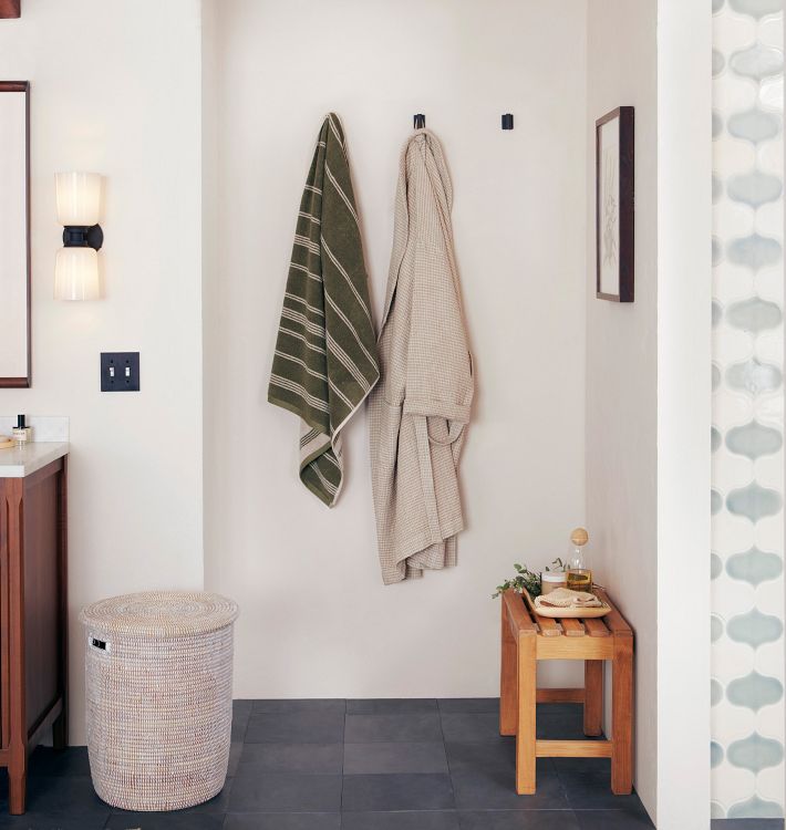 Teak Shower Bench | Rejuvenation