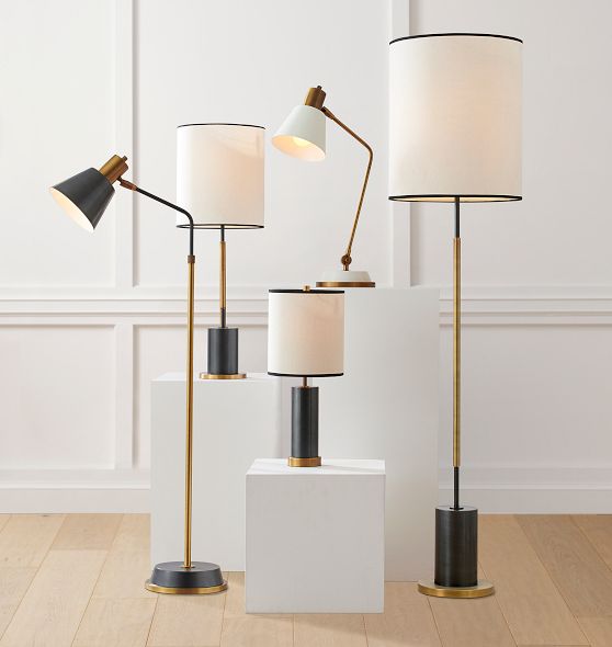 Cylinder USB Tall Table Lamp | Rejuvenation
