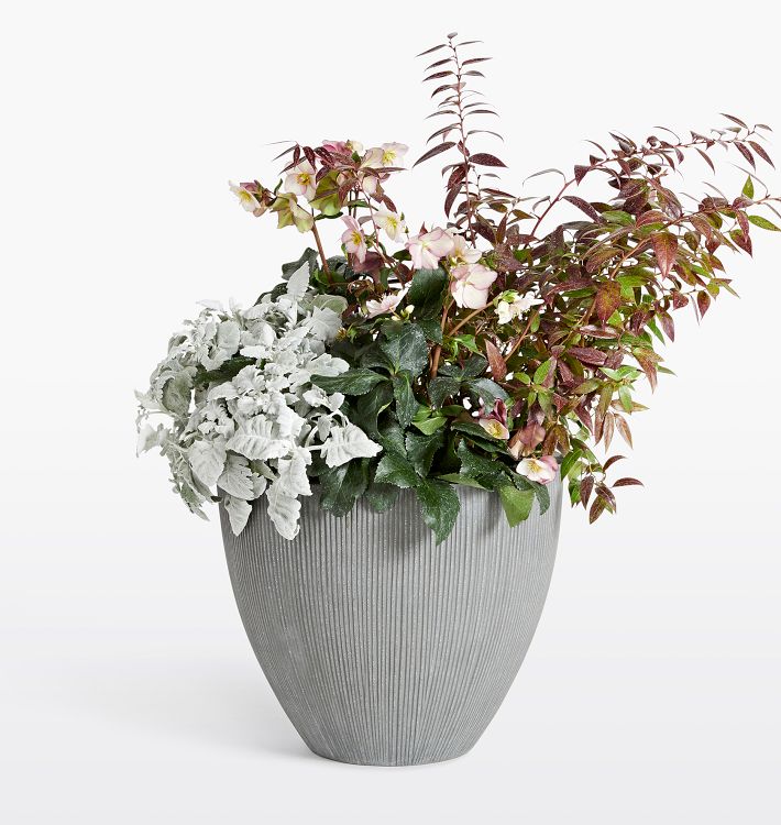 Textured Serving And Planter Stands Modern photo