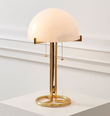Altadena Glass Shade Table Lamp | Rejuvenation
