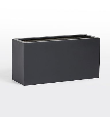 Modern Fiberstone Rectangle Planter | Rejuvenation