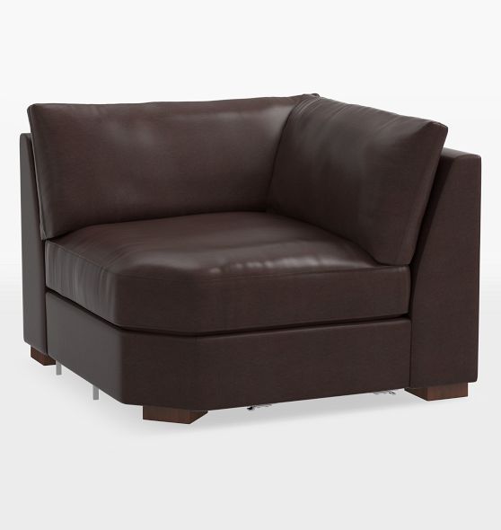 Guilford Leather Wedge Corner Sectional Component Rejuvenation