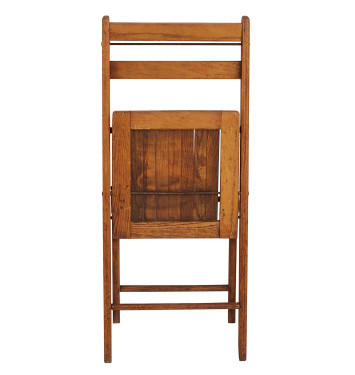 Vintage Oak Folding Chair Rejuvenation
