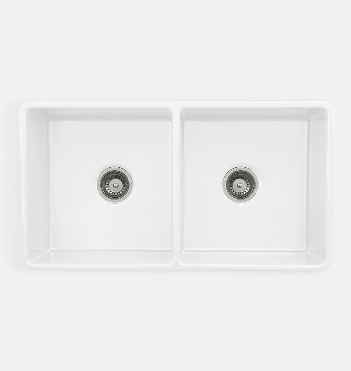 Charleston 30'' Reversible Fireclay Farmhouse Kitchen Sink Set –  KitchenBathCollection