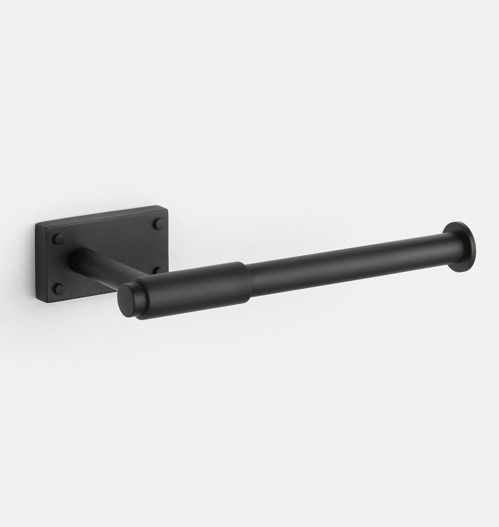 Metal Toilet Paper Holder Stand Matte Black - Hearth & Hand™ With