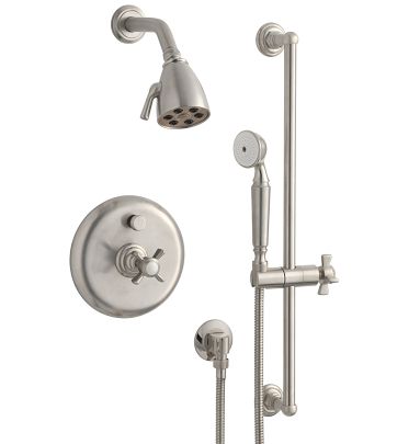 Connor Cross Handle Pressure Balanced Shower Set | Rejuvenation