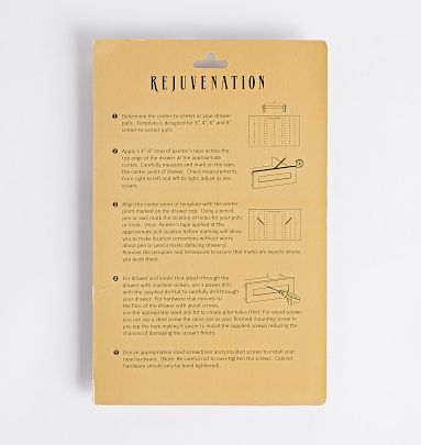 Cabinet Hardware Installation Template | Rejuvenation