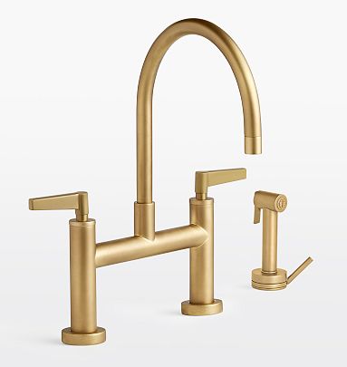 Blair Lever Handle Kitchen Faucet with Sprayer | Rejuvenation